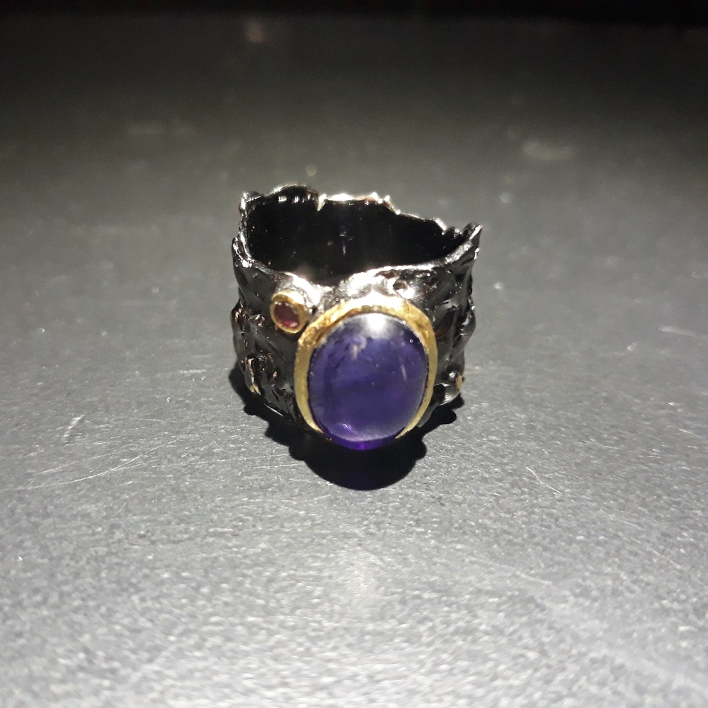 'Game of Thrones' Style Natural Amethyst Band t10